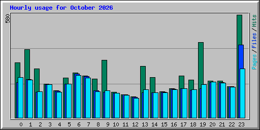 Hourly usage for October 2026